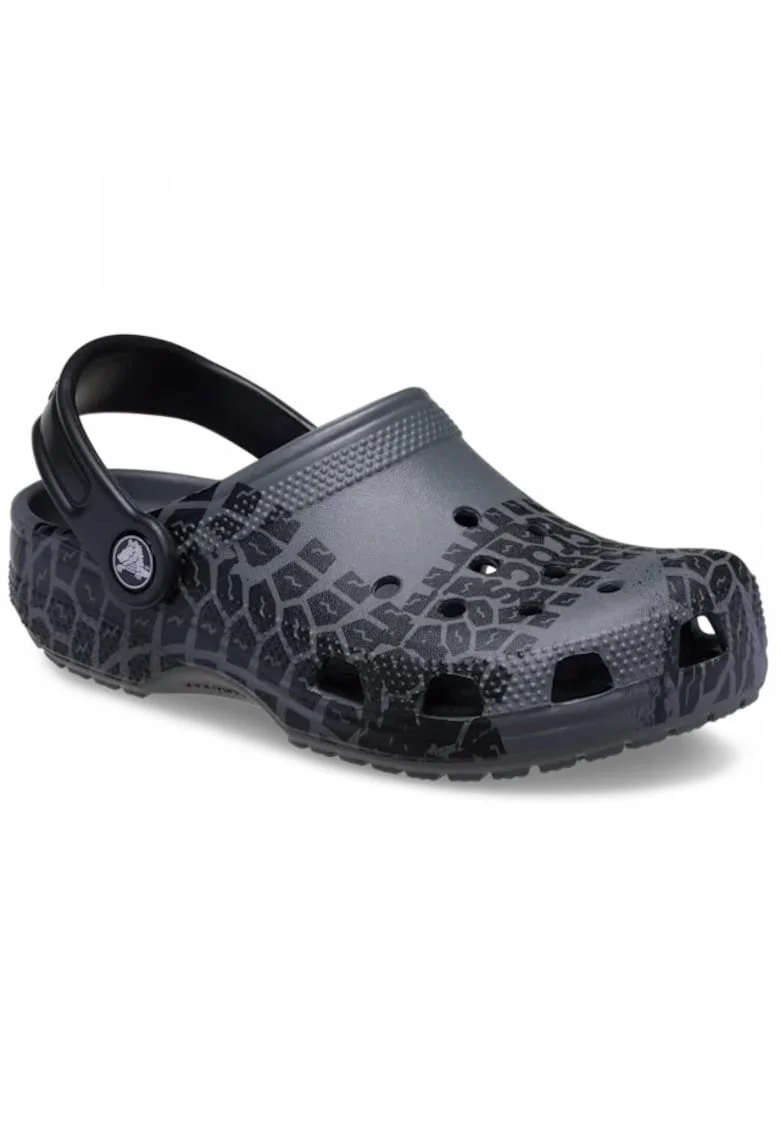 Saboti Copii Spuma Croslite, Classic Kids Tire Print 211261 Clog, Gri