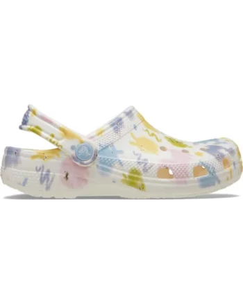 Saboti  Classic Pastel Pets Clog Kids 36-37 EU - J4 US Alb - Chalk
