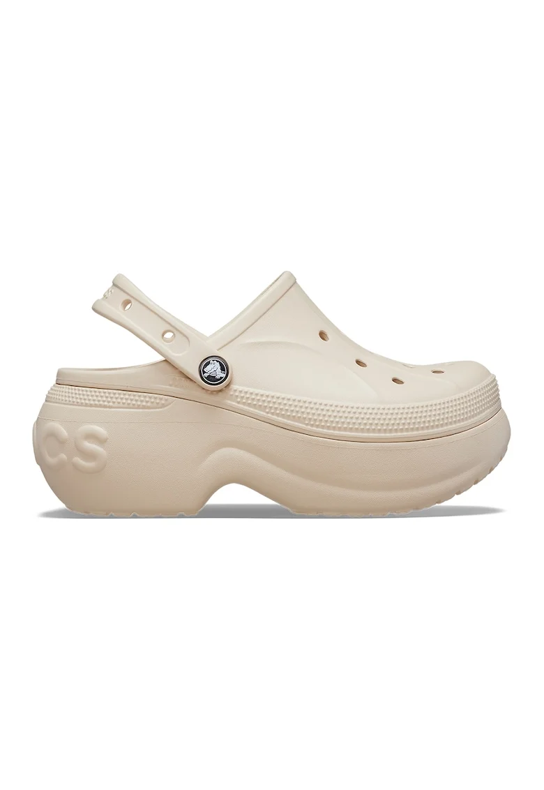 Saboti unisex cu model uni Bella, Crem