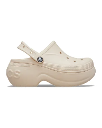 Saboti unisex cu model uni Bella, Crem