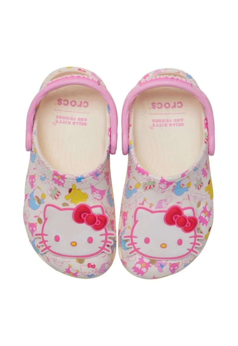 Saboti  Toddler Hello Kitty Pastel Clog, Multicolor