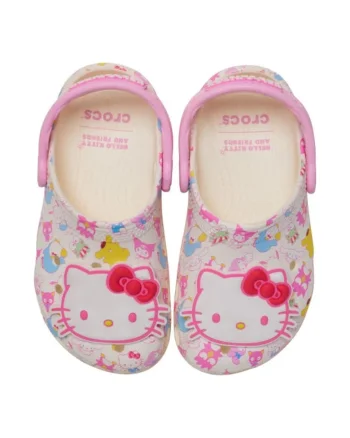 Saboti  Toddler Hello Kitty Pastel Clog, Multicolor