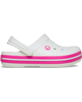 Saboti  Crocband Kid's New Clog 36-37 EU - J4 US Alb - White/Pink Crush