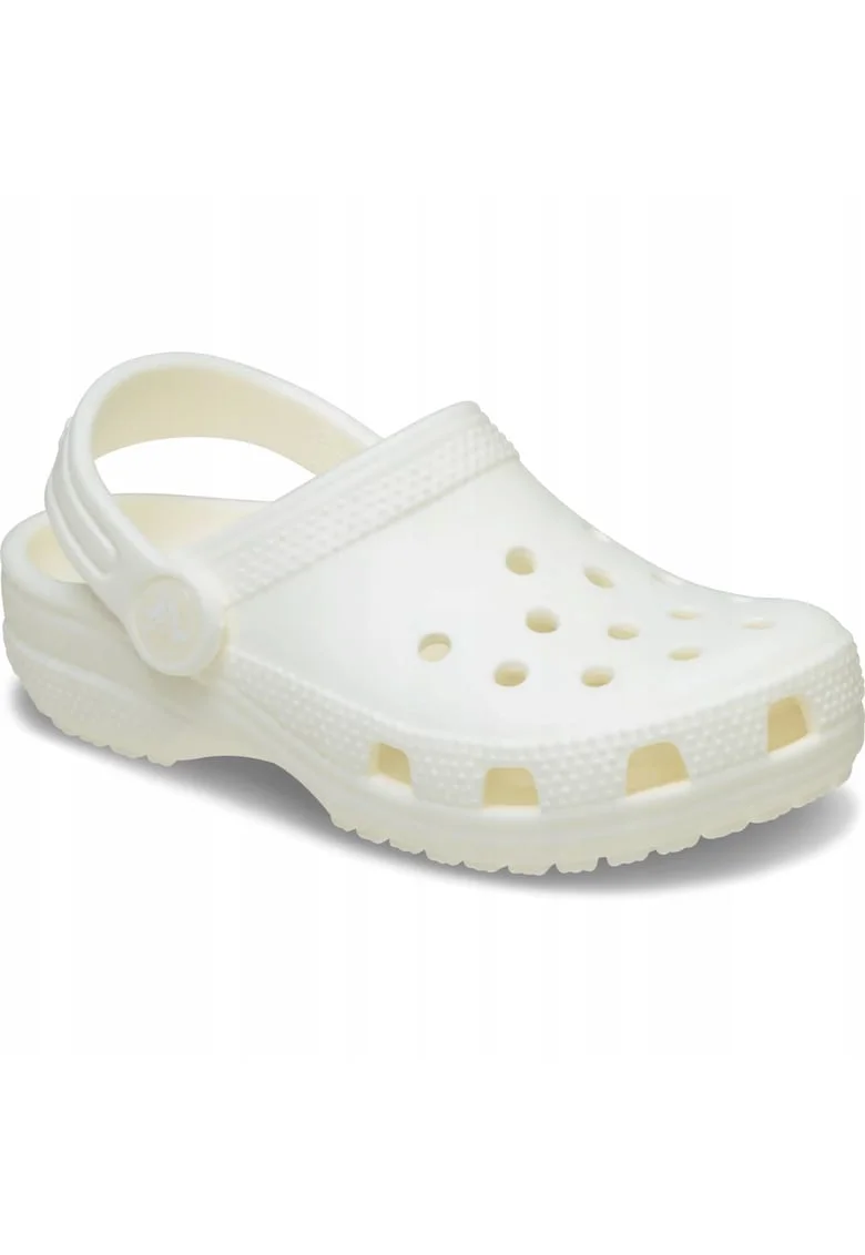 Saboti Copii Spuma Croslite, Classic Kids Glow 211679 Clog, Alb, Alb