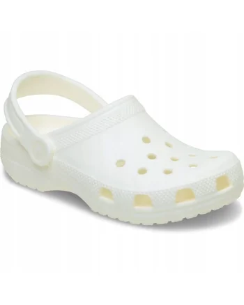 Saboti copii,  Classic Glow Kids Clog, Alb, Alb