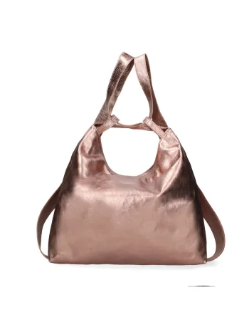 Geanta covertibila din piele Edera, Auriu rose