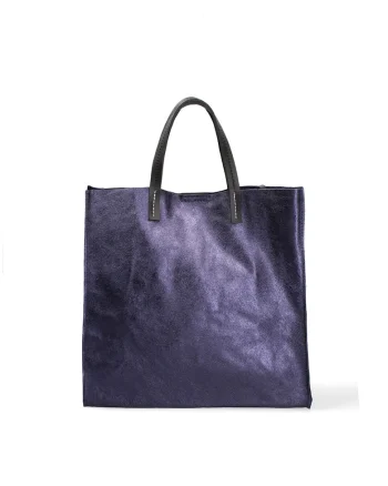 Geanta tote din piele cu etui interior Ereva, Albastru inchis