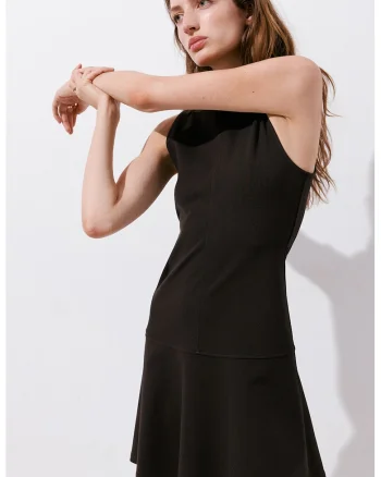 Rochie scurta evazata, Maro inchis