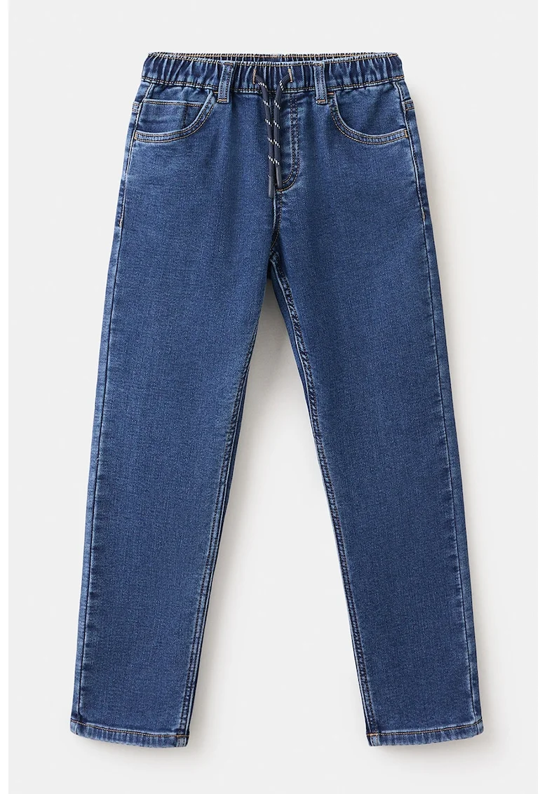 Blugi relaxed fit cu cordon, Bleumarin