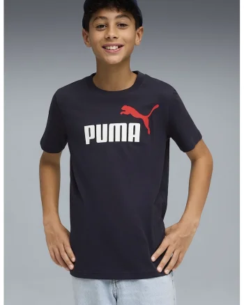 Tricou de bumbac cu imprimeu logo, Alb optic/Rosu vermillion/Violet aubergine