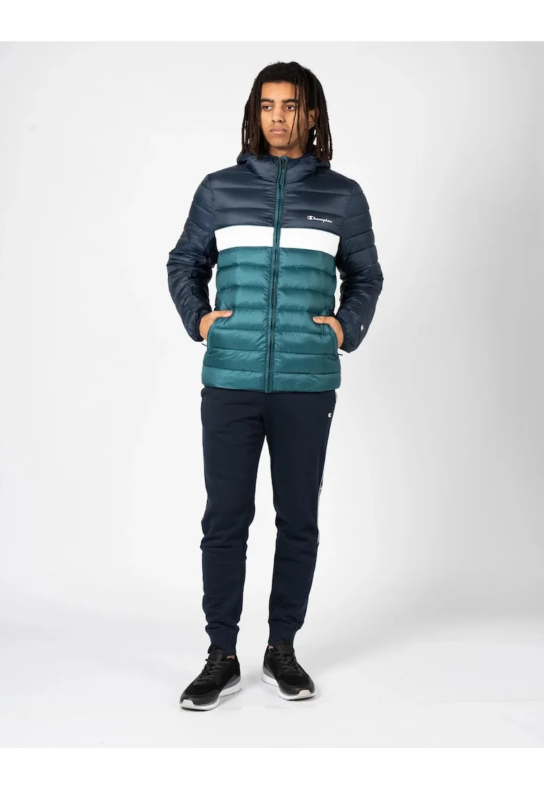 Geaca matlsata cu buzunare, Multicolor
