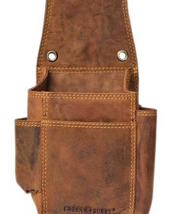 Toc pentru ospatar unisex piele naturala maro antichizat 11.5 x 25.5 x 7 cm, Vintage,