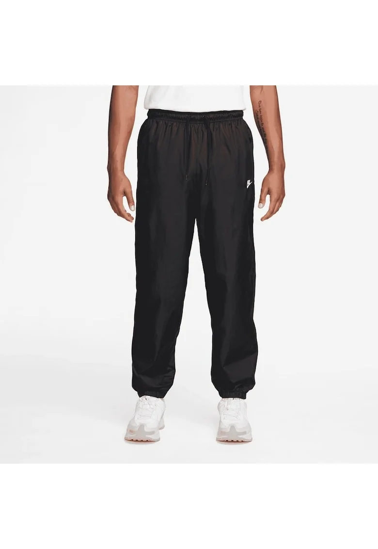 Pantaloni de trening relaxed fit cu buzunare laterale Windrunner, Negru