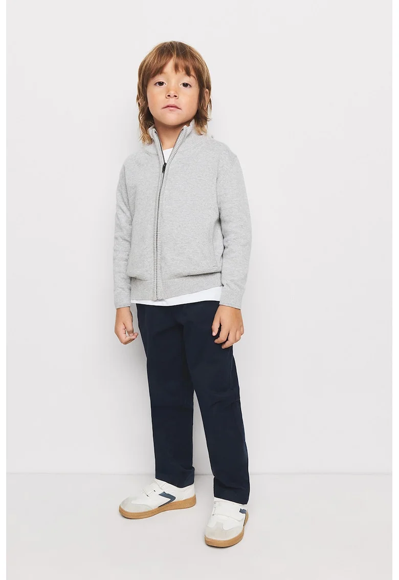 Pantaloni uni regular fit, Albastru oceanic