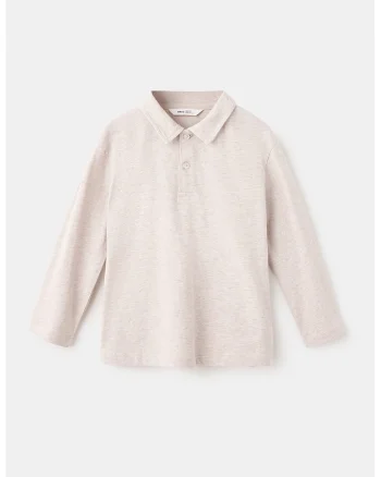 Bluza polo relaxed fit, Nude rose