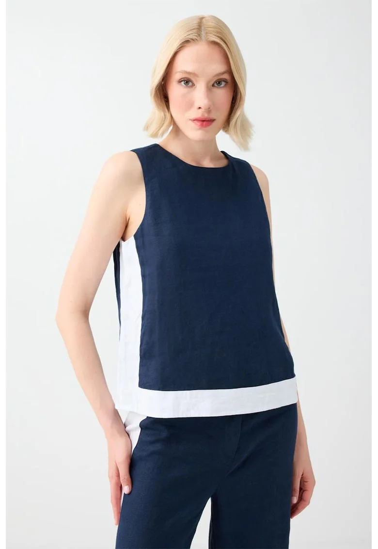 Bluza de in fara maneci, Bleumarin