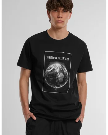 Tricou din bumbac cu imprimeu, Negru/Alb murdar