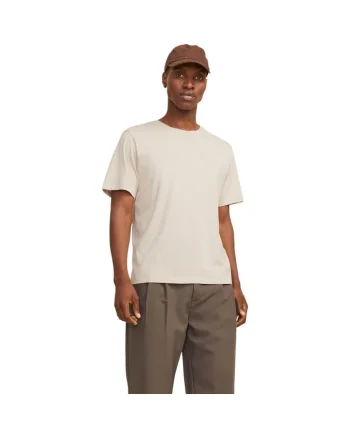 Tricou JACK &JONES Corp Logo Small Print 40290, Bej
