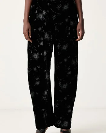 Pinko pantaloni pentru femei din velur