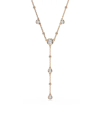 Swarovski lănțișor pentru femei placat cu aur zirconiu cubic IMBER