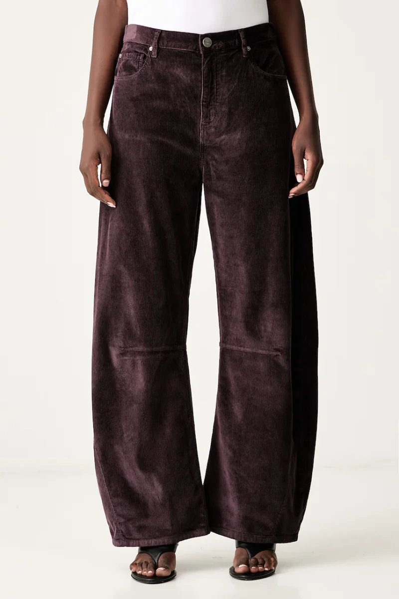 Pinko pantaloni pentru femei din catifea reiată