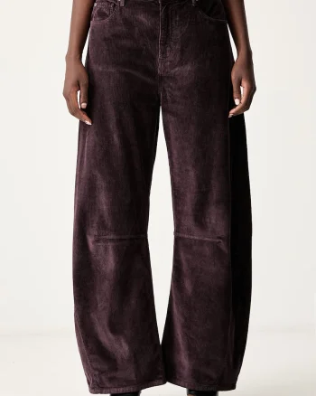 Pinko pantaloni pentru femei din catifea reiată