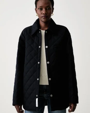 A.P.C. geacă de tranziție pentru femei cu amestec de lână blouson georges