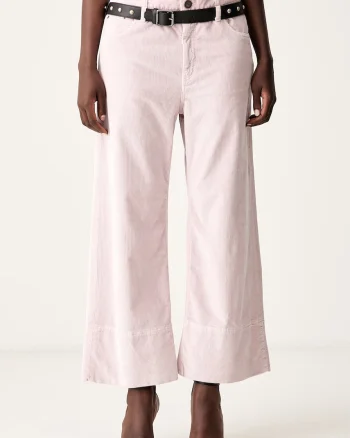 Pinko pantaloni pentru femei din catifea reiată