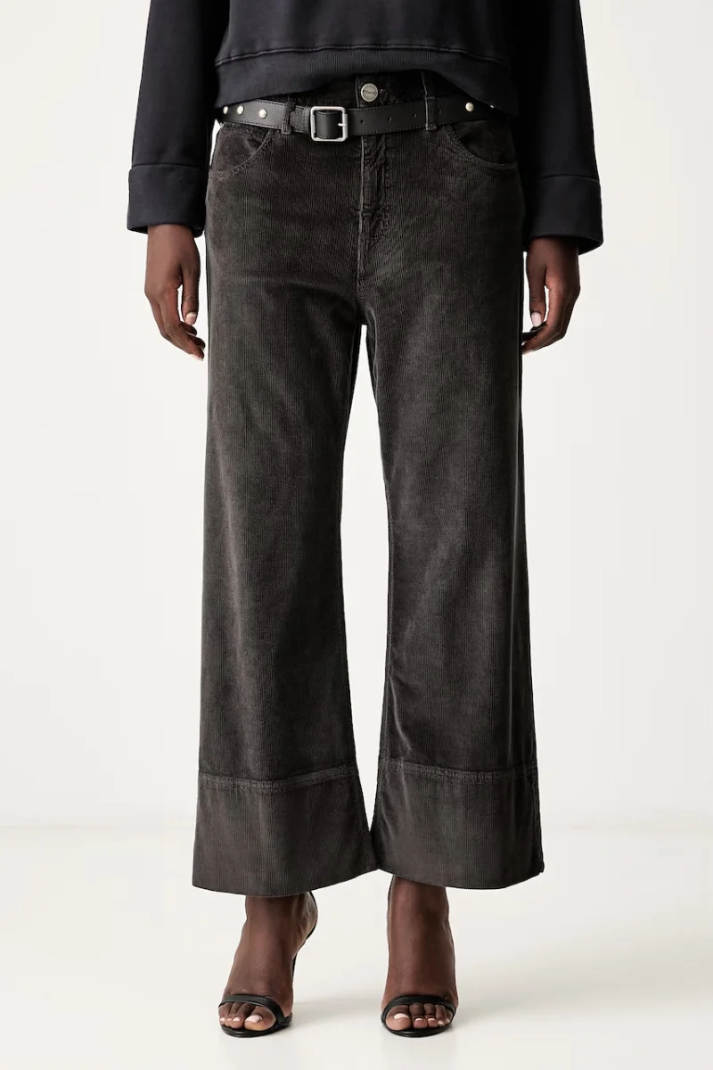 Pinko pantaloni pentru femei din catifea reiată
