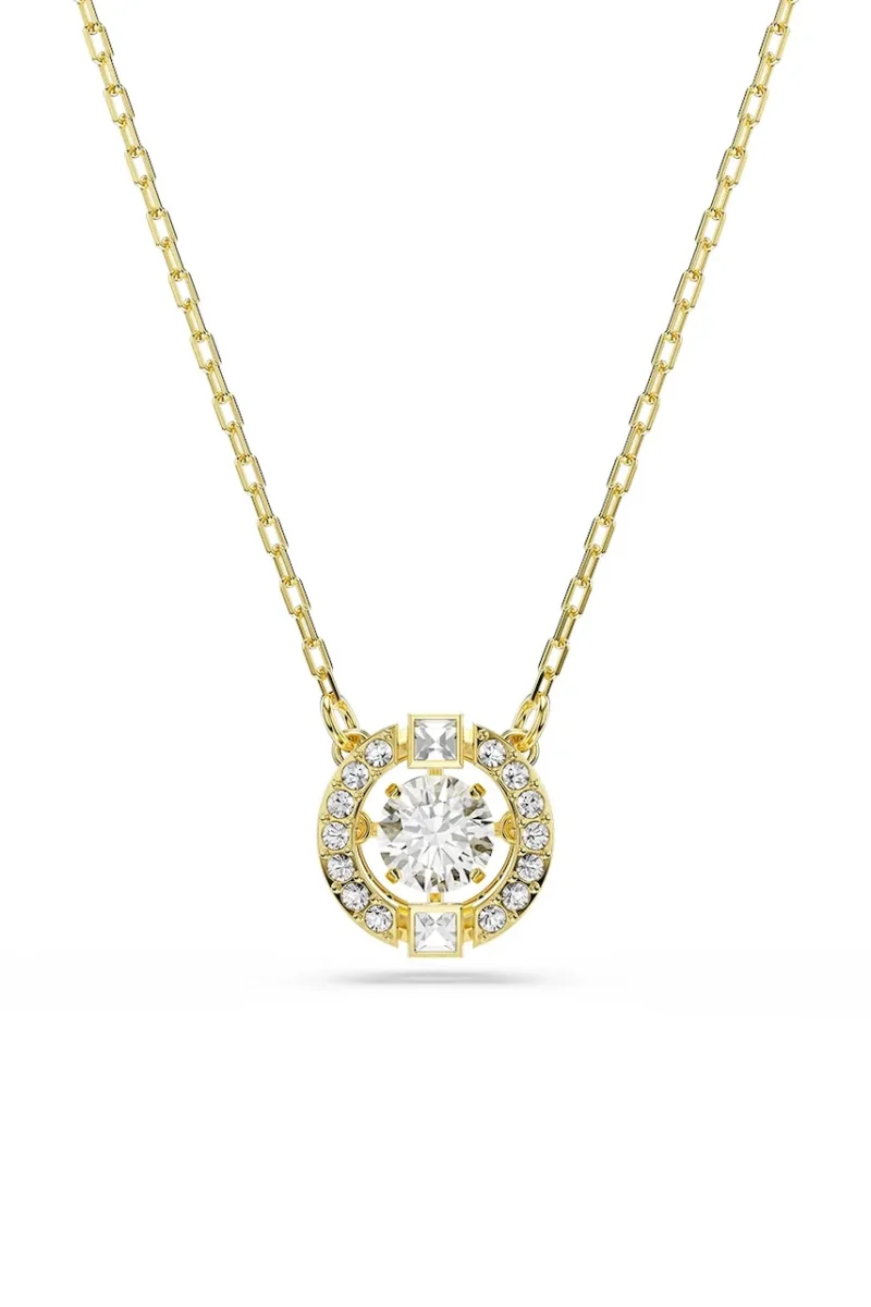 Swarovski lănțișor pentru femei placat cu aur zirconiu cubic UNA