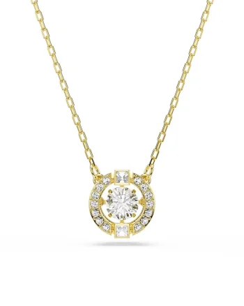 Swarovski lănțișor pentru femei placat cu aur zirconiu cubic UNA