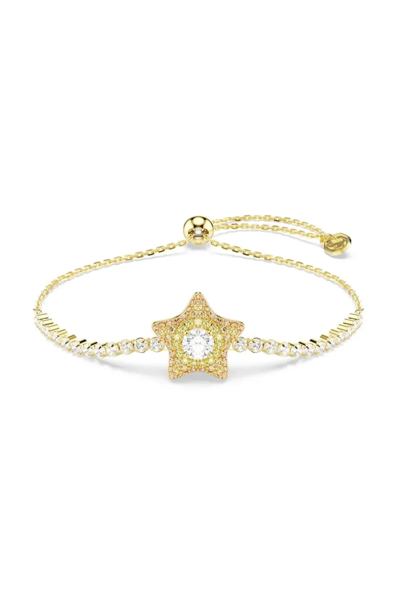 Swarovski brățară pentru femei placată cu aur zirconiu cubic SUBLIMA