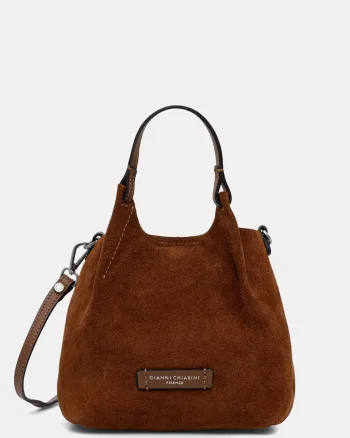 Gianni Chiarini geantă crossbody pentru femei din piele întoarsă DUA