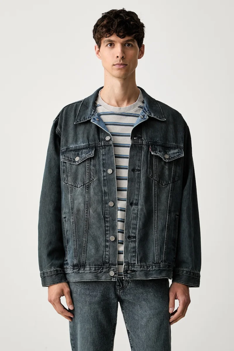 Levi's geacă de blugi pentru bărbați din bumbac RELAXED FIT