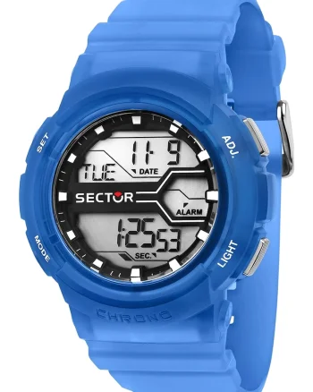 Ceas digital cu functii multiple, Albastru royal