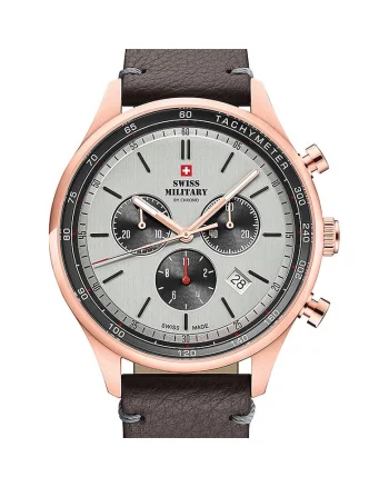 Ceas barbatesc Swiss Military SM34081.09, Quartz, 42mm, 10ATM, Auriu