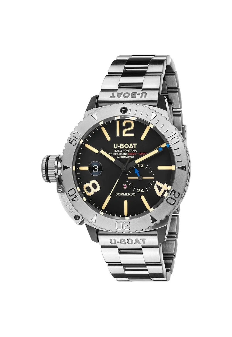 Ceas barbatesc  9007/A/MT Sommerso Automatic 46mm, 10ATM, Argintiu