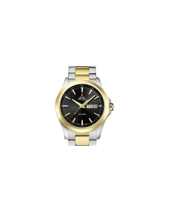 Ceas barbatesc  Quartz, 42mm, 5ATM, Auriu, Negru