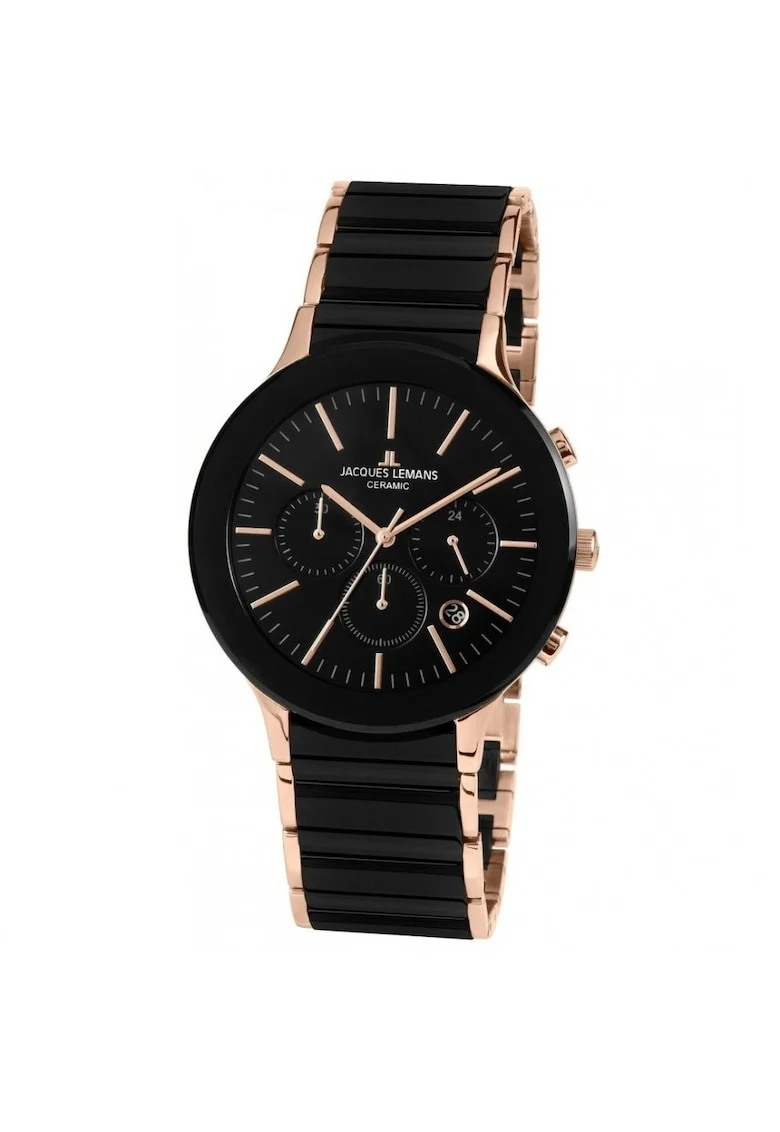 Ceas barbatesc  Dublin, Negru/Rosegold
