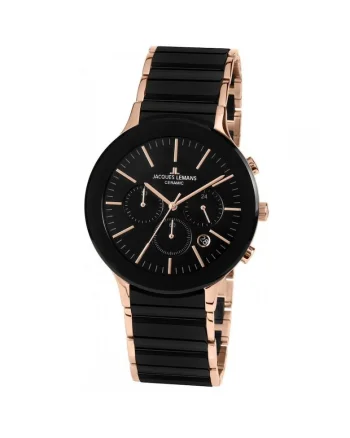 Ceas barbatesc  Dublin, Negru/Rosegold