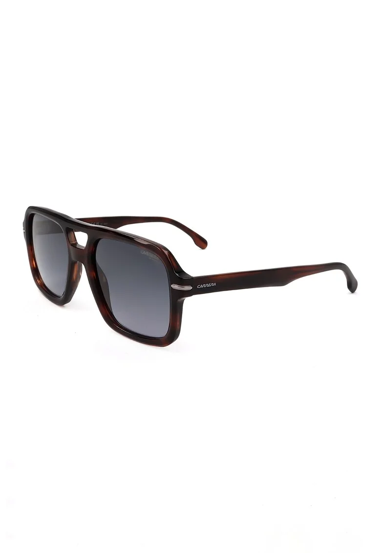 Ochelari de soare aviator cu lentile in degrade, Maro cognac