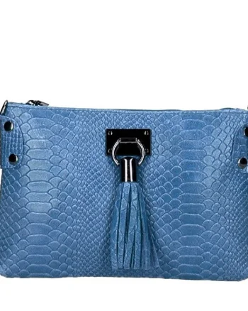 Geanta dama Theresa GT1748, piele naturala, Jeans