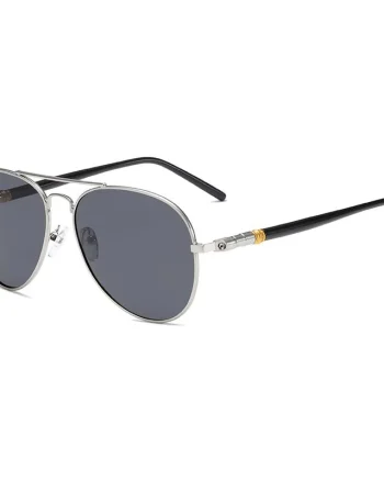 Ochelari de soare unisex, SG041, Argintiu/Negru