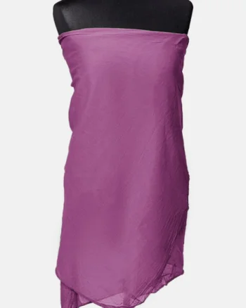 Esarfa magenta, dreptunghiulara, in colturi alungite, din bumbac si matase