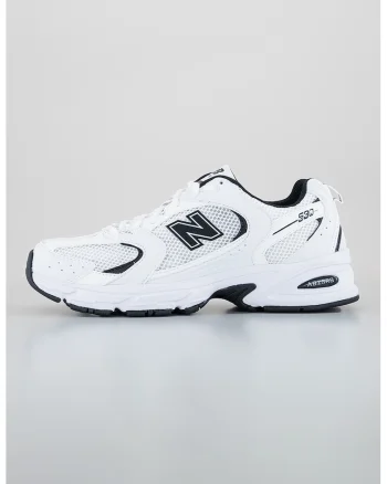 Pantofi sport de plasa cu logo, Alb/Negru
