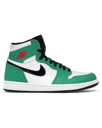 Pantofi sport,  1 Retro High Lucky Green, Alb/Verde