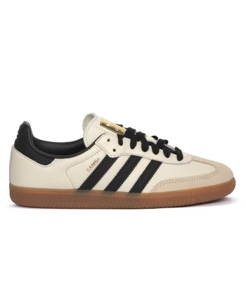 Pantofi sport dama  Samba Og, bej, piele naturala, design original, confort maxim