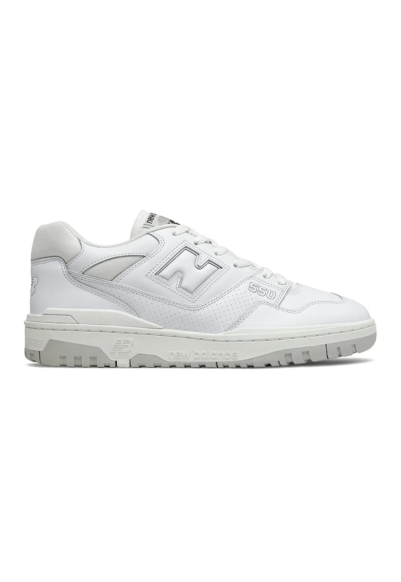 550 Pantofi sport unisex din piele, Alb