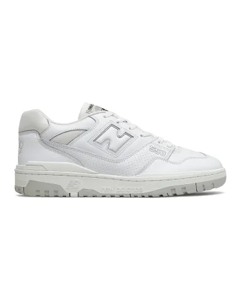 550 Pantofi sport unisex din piele, Alb