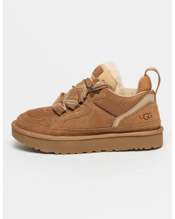 Pantofi sport cu insertii de piele intoarsa Lowmel, Maro